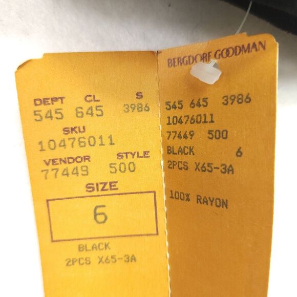 Vintage C'est Simone Blazer Jacket Womens 6 Black Velvet Holiday Party Goth NEW - Picture 6 of 13